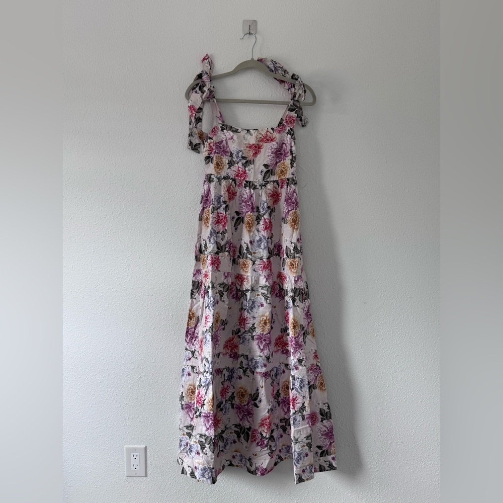 House of Harlow 1960 Floral Linen Maxi Dress